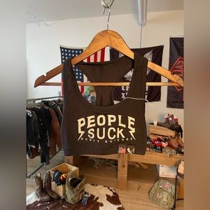 People Suck Bralette by Rusty Butcher